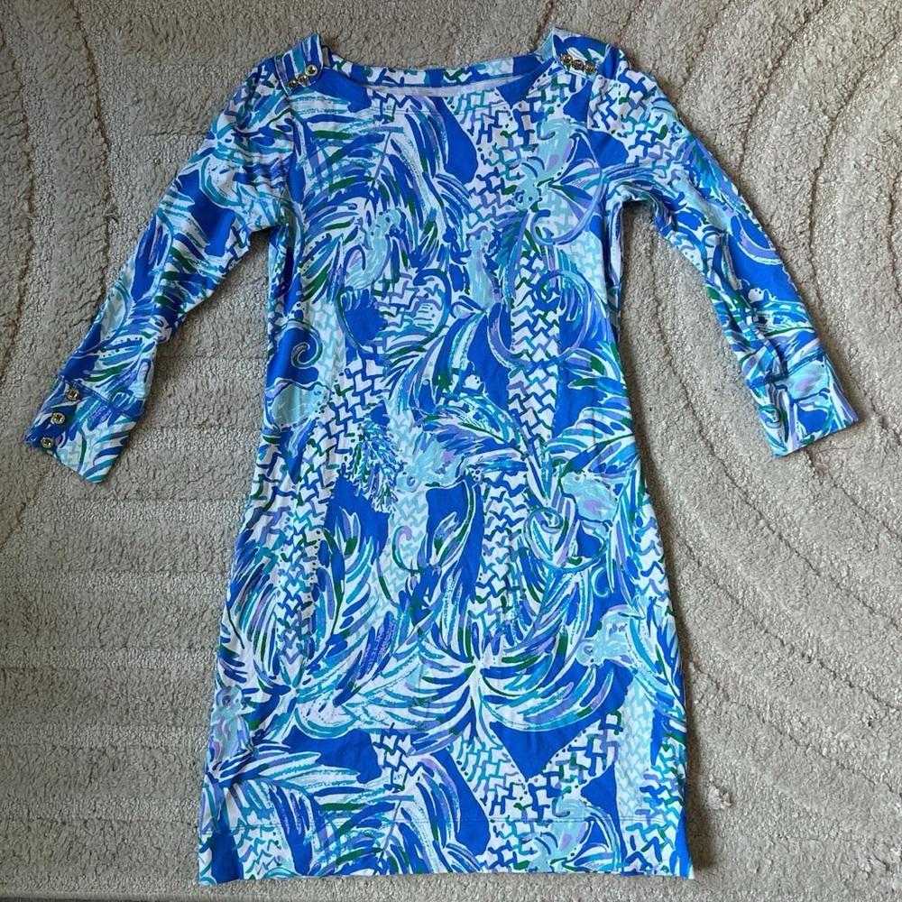 Lilly Pulitzer Blue Patterned Women's Dress